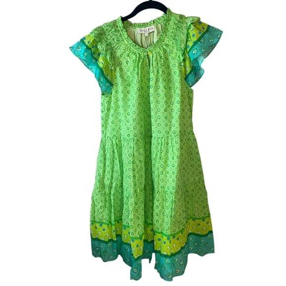 HALE BOB Sarila Voile Dress in Lime Size Small - Picture 3 of 10